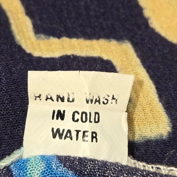 Womens S/M Mini Dress Spaghetti Straps Flowy Geometric Boho Festival Artsy - Picture 12 of 12